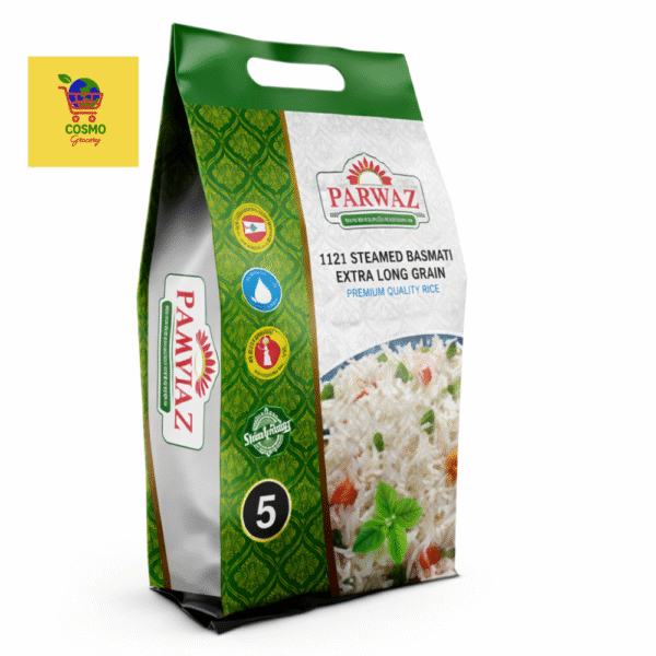 Parwaz 1121 Steamed Basmati Rice 5kg