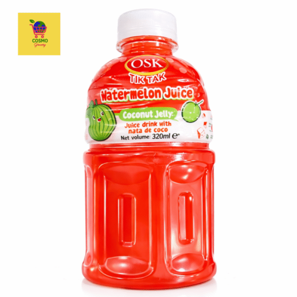OSK Tik Tak Watermelon Juice with Coconut Jelly 320ml bottle