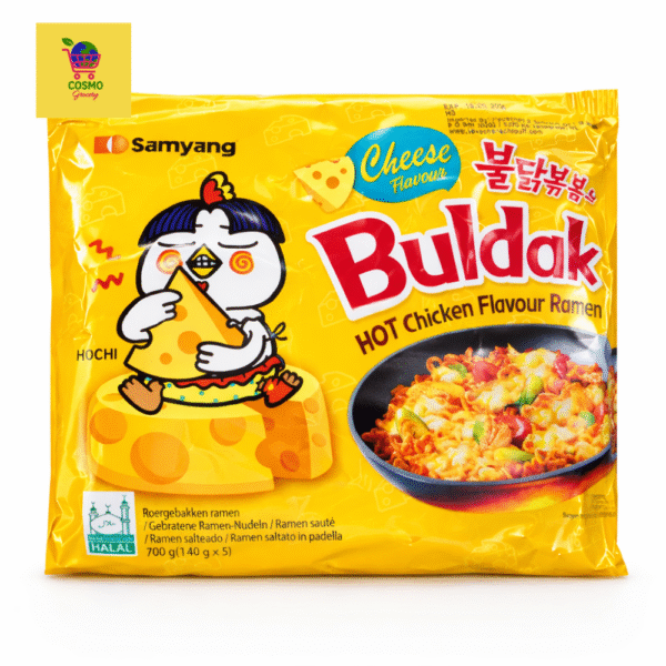 Samyang Buldak Cheese Hot Chicken Ramen 700g 5 Pack