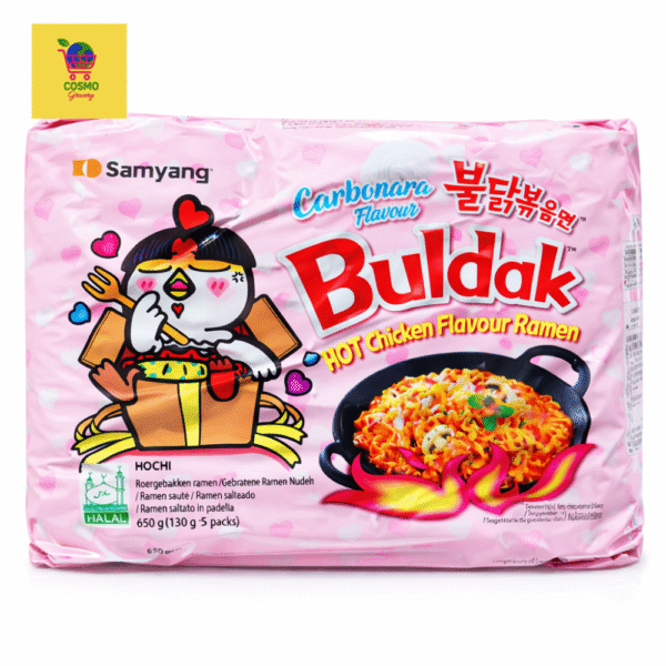 Samyang Buldak Carbonara Hot Chicken Ramen 5 Pack 650g